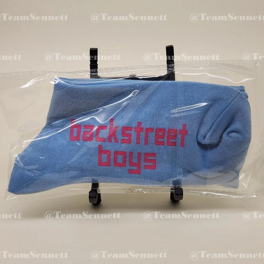Backstreet Boys Blue & Pink Crew Socks // Into the Millennium Sphere Las Vegas